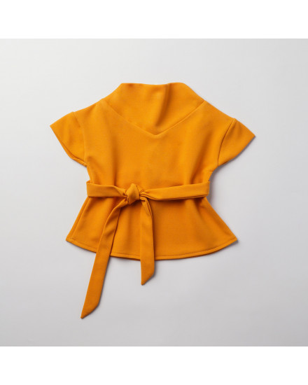 CLAILY TOP - MUSTARD